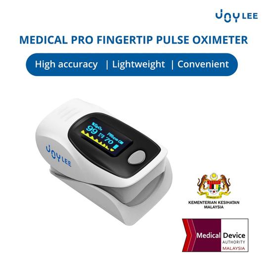 JOYLEE Medical Pro Fingertip Pulse Oximeter is Medical Device Authority (MDA) certified. 